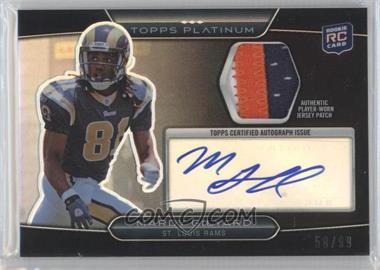 2010 Topps Platinum - Autographed Refractor Patch - Black #ARP-MG - Mardy Gilyard /99