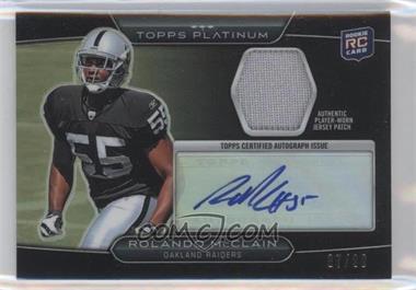 2010 Topps Platinum - Autographed Refractor Patch - Black #ARP-RM - Rolando McClain /99