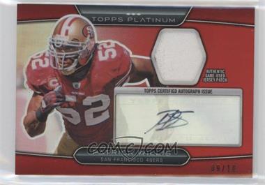 2010 Topps Platinum - Autographed Refractor Patch - Red #ARP-PW - Patrick Willis /10