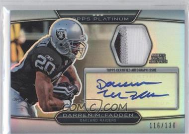 2010 Topps Platinum - Autographed Refractor Patch #ARP-DM - Darren McFadden /130