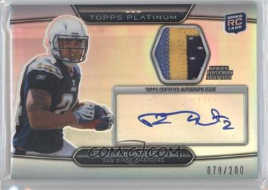 2010 Topps Platinum - Autographed Refractor Patch #ARP-RMA - Ryan Mathews /200