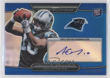 2010 Topps Platinum - [Base] - Blue Refractor Rookie Autograph #41 - Armanti Edwards /599