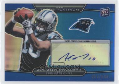 2010 Topps Platinum - [Base] - Blue Refractor Rookie Autograph #41 - Armanti Edwards /599