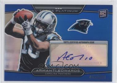 2010 Topps Platinum - [Base] - Blue Refractor Rookie Autograph #41 - Armanti Edwards /599