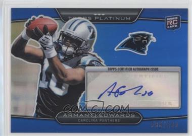 2010 Topps Platinum - [Base] - Blue Refractor Rookie Autograph #41 - Armanti Edwards /599