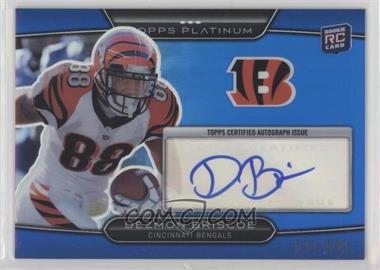 2010 Topps Platinum - [Base] - Blue Refractor Rookie Autograph #65 - Dezmon Briscoe /599 [EX to NM]