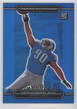 2010 Topps Platinum - [Base] - Blue Refractor #107 - Ndamukong Suh /99