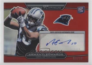 2010 Topps Platinum - [Base] - Red Refractor Rookie Autograph #41 - Armanti Edwards /10