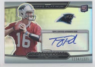 2010 Topps Platinum - [Base] - Refractor Rookie Autograph #11 - Tony Pike /1225