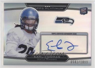 2010 Topps Platinum - [Base] - Refractor Rookie Autograph #59 - Earl Thomas /1099