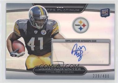 2010 Topps Platinum - [Base] - Refractor Rookie Autograph #72 - Jonathan Dwyer /400 [EX to NM]