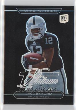 2010 Topps Platinum - [Base] - Rookie Variations Black Refractor #142 - Jacoby Ford /25 [Noted]