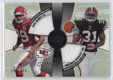 2010 Topps Prime - 2nd Quarter Combo Relics #2QR-BH - Eric Berry, Montario Hardesty /355