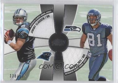 2010 Topps Prime - 2nd Quarter Combo Relics #2QR-CT - Jimmy Clausen, Golden Tate /355