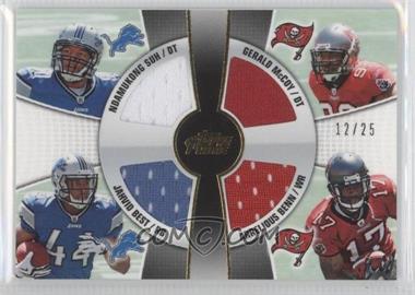 2010 Topps Prime - 4th Quarter Combo Relics - Gold #4QR-SBMB - Ndamukong Suh, Jahvid Best, Gerald McCoy, Arrelious Benn /25