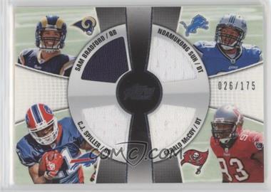 2010 Topps Prime - 4th Quarter Combo Relics #4QR-BSSM - Sam Bradford, C.J. Spiller, Ndamukong Suh, Gerald McCoy /175