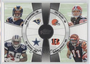 2010 Topps Prime - 4th Quarter #4Q-12 - Sam Bradford, Dez Bryant, Colt McCoy, Jordan Shipley