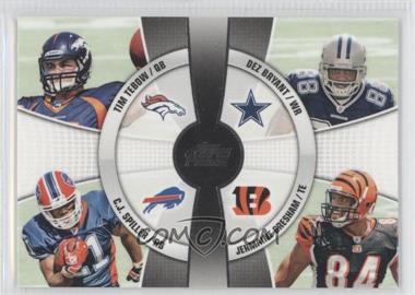 2010 Topps Prime - 4th Quarter #4Q-23 - Tim Tebow, C.J. Spiller, Dez Bryant, Jermaine Gresham