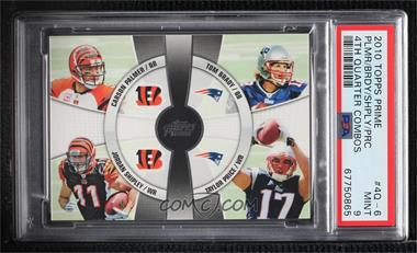 2010 Topps Prime - 4th Quarter #4Q-6 - Carson Palmer, Jordan Shipley, Tom Brady, Taylor Price [PSA 9 MINT]