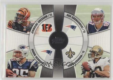 2010 Topps Prime - 4th Quarter #4Q-8 - Jermaine Gresham, Aaron Hernandez, Rob Gronkowski, Jimmy Graham