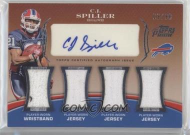 2010 Topps Prime - Level 4 Autographed Relic #PL4-CS - C.J. Spiller /30 [EX to NM]