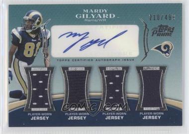 2010 Topps Prime - Level 5 Autographed Relic #PL5-MG - Mardy Gilyard /499