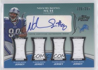 2010 Topps Prime - Level 5 Autographed Relic #PL5-NS - Ndamukong Suh /299