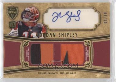 2010 Topps Supreme - Autographed Triple Relics #SATR-JS - Jordan Shipley /10