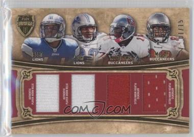 2010 Topps Supreme - Quad Rookie Relics #SRQG-BSWM - Jahvid Best, Ndamukong Suh, Mike Williams, Gerald McCoy /15