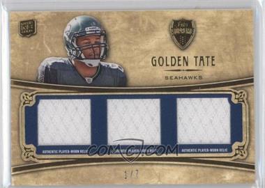 2010 Topps Supreme - Rookie Triple Relics - Blue #SRTR-GTA - Golden Tate /7