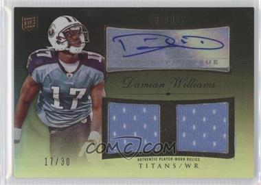 2010 Topps Tribute - Autographed Dual Relics - Black Rainbow #ADR-DW - Damian Williams /30