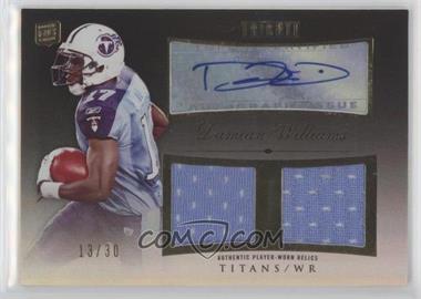 2010 Topps Tribute - Autographed Dual Relics - Black Rainbow #ADR-DWI - Damian Williams /30