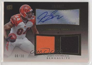 2010 Topps Tribute - Autographed Dual Relics - Black Rainbow #ADR-JG - Jermaine Gresham /30