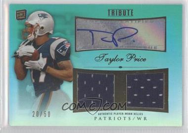 2010 Topps Tribute - Autographed Dual Relics - Blue Rainbow #ADR-TPR - Taylor Price /50