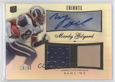 2010 Topps Tribute - Autographed Dual Relics #ADR-MG - Mardy Gilyard /99