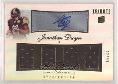 2010 Topps Tribute - Autographed Quad Relics #AQR-JDW - Jonathan Dwyer /99 [EX to NM]