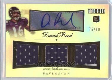 2010 Topps Tribute - Autographed Triple Relics #ATR-DRE - David Reed /99