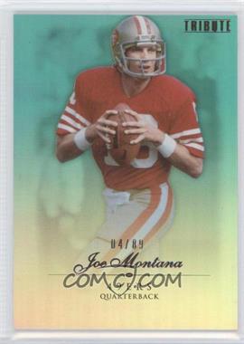 2010 Topps Tribute - [Base] - Blue Rainbow #63 - Joe Montana /89