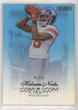 2010 Topps Tribute - [Base] - Blue Rainbow #68 - Hakeem Nicks /89