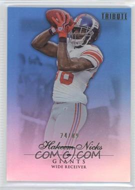 2010 Topps Tribute - [Base] - Blue Rainbow #68 - Hakeem Nicks /89