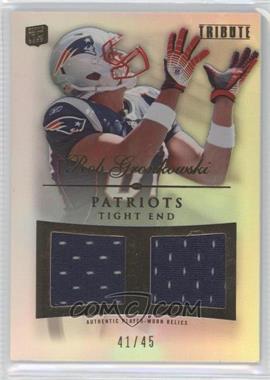 2010 Topps Tribute - Dual Relics #DR-RG - Rob Gronkowski /45