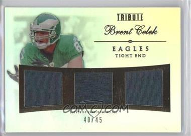 2010 Topps Tribute - Triple Relics #TR-BC - Brent Celek /45