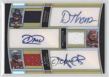 2010 Topps Triple Threads - Autograph Relic Combos - Gold #TTARC-4 - Demaryius Thomas, Dexter McCluster, Arrelious Benn /9