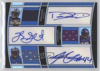 2010 Topps Triple Threads - Autograph Relic Combos #TTARC-15 - Damian Williams, Toby Gerhart, Jahvid Best /27