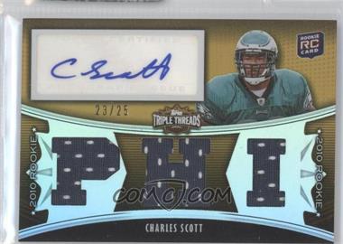 2010 Topps Triple Threads - [Base] - Gold #103.2 - Charles Scott (PHI) /25