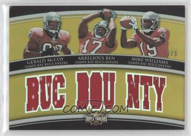 2010 Topps Triple Threads - Relic Combos - Gold #TTRC-32 - Gerald McCoy, Arrelious Benn, Mike Williams /9 [EX to NM]