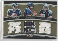 Sam Bradford, Tim Tebow, Jimmy Clausen #/27