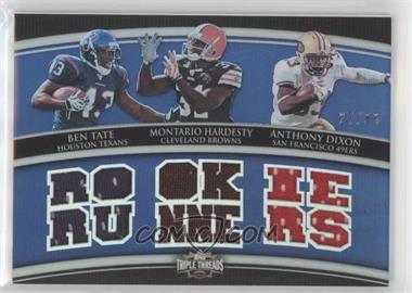 2010 Topps Triple Threads - Relic Combos #TTRC-53 - Ben Tate, Montario Hardesty, Anthony Dixon /36