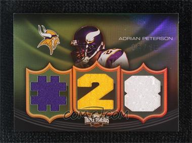 2010 Topps Triple Threads - Relics - Emerald #TTR-126 - Adrian Peterson /18