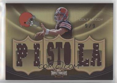 2010 Topps Triple Threads - Relics - Gold #TTR-39 - Colt McCoy /9